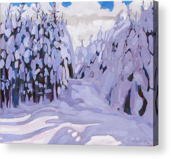 783 Acrylic Print featuring the painting Boughs Before the Wind by Phil Chadwick