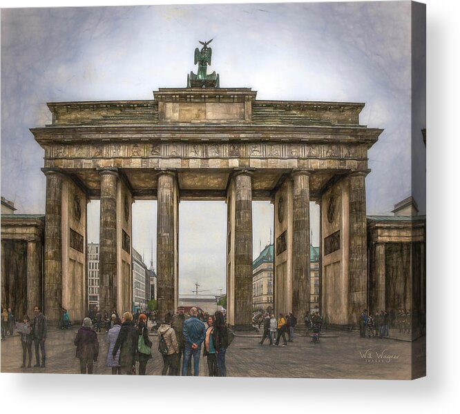 Brandenburg Acrylic Print featuring the photograph Brandenberg Gate by Will Wagner