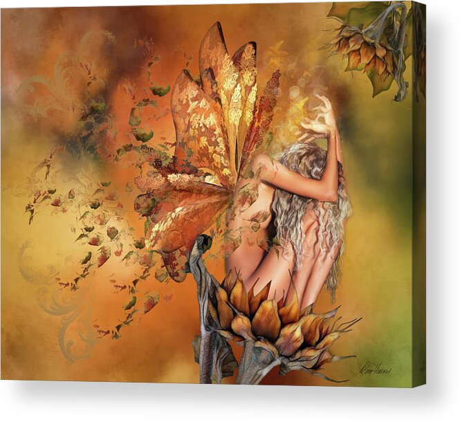 Fall Acrylic Print featuring the digital art Breath Of Autumn by Diana Haronis