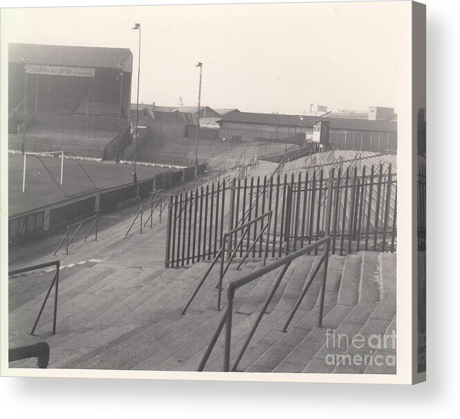  Acrylic Print featuring the photograph Bristol City - Ashton Gate - West End Stand 1 - October 1964 by Legendary Football Grounds