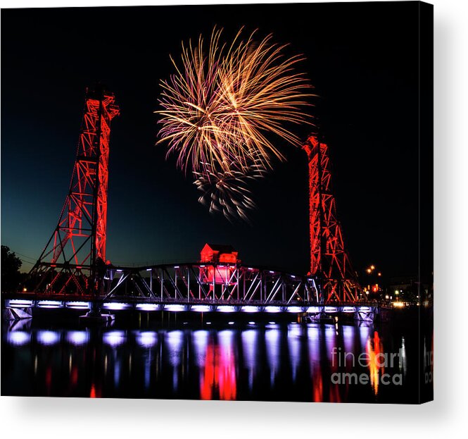Fireworks Acrylic Print featuring the photograph Canada Day 2016 by JT Lewis