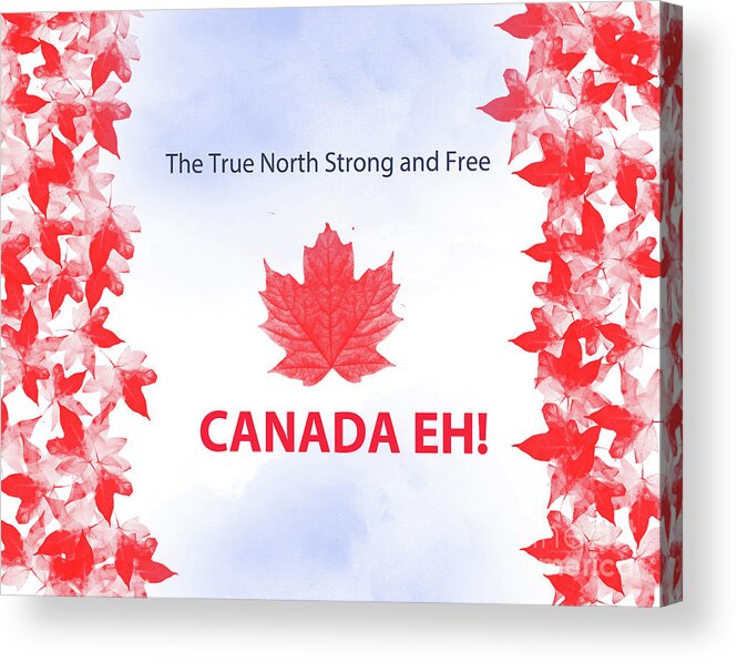 Canada Day 2016 Acrylic Print featuring the digital art Canada Day 2016 by Trilby Cole