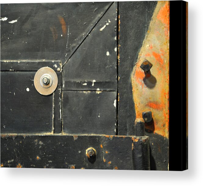 Firedoor Acrylic Print featuring the photograph Carlton 10 - firedoor detail by Tim Nyberg