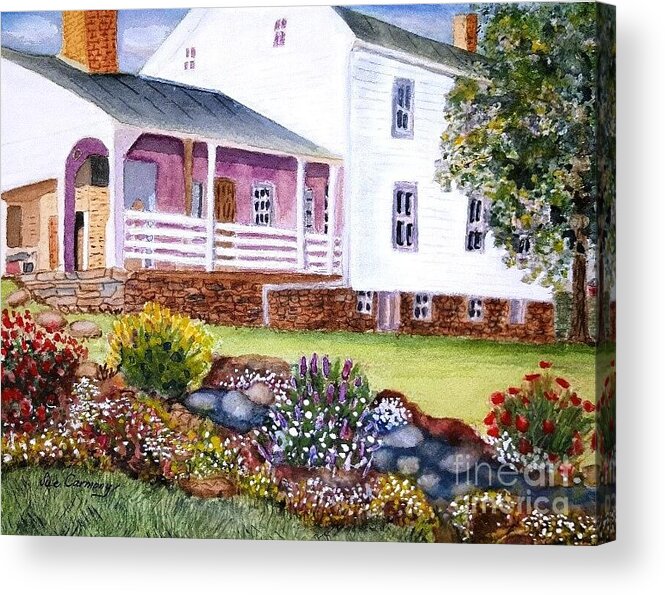 Farm House Acrylic Print featuring the painting Carmony Farm house by Sue Carmony