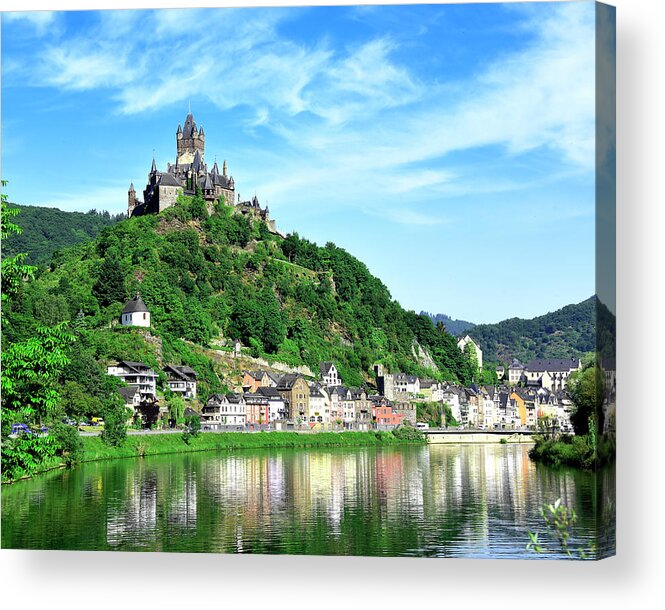 Castle Reichsburg Acrylic Print featuring the photograph Castle Reichsburg by Don and Bonnie Fink
