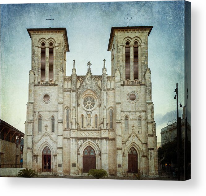 San Antonio Acrylic Print featuring the photograph Cathedral of San Fernando by Joan Carroll