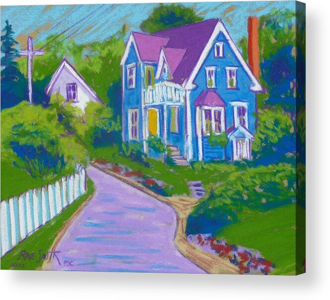 Pastels Acrylic Print featuring the pastel Chester home by Rae Smith PSC