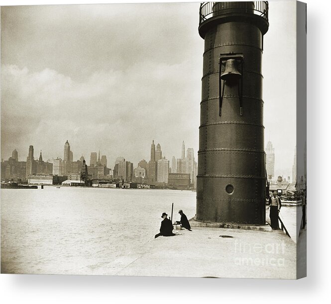 1930 Acrylic Print featuring the photograph Chicago Skyline, 1930 by Granger