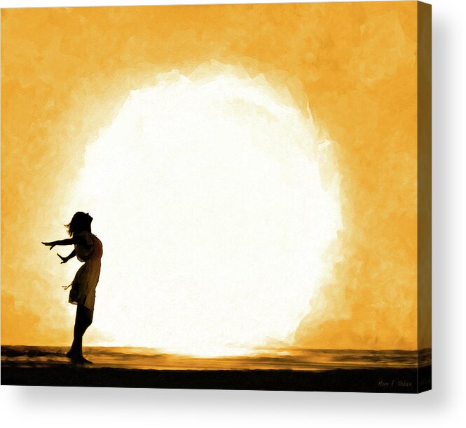 Zen Acrylic Print featuring the mixed media Child Of The Universe by Mark Tisdale