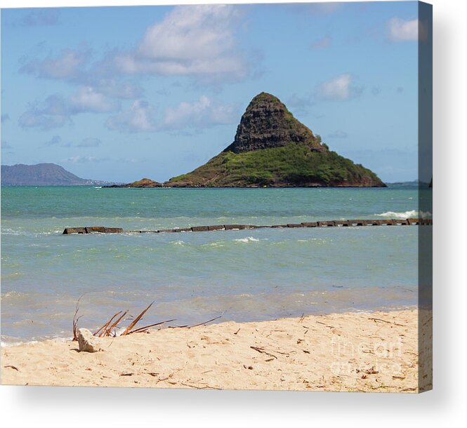 Chinamans Hat Acrylic Print featuring the photograph Chinamans Hat Oahu by Cheryl Del Toro