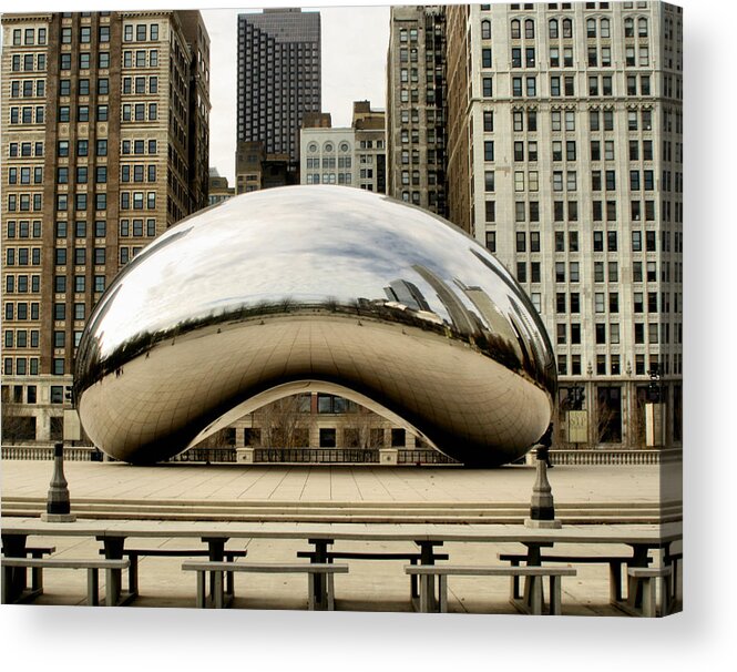 Chicago Acrylic Print featuring the photograph Cloud Gate - 3 by Ely Arsha