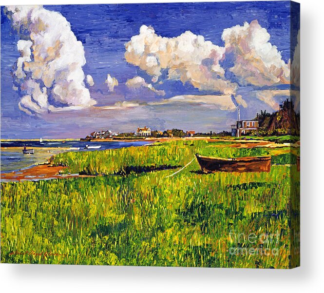 Plein Aire Acrylic Print featuring the painting Clouds by David Lloyd Glover