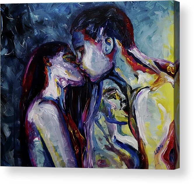 Polyamory Acrylic Print featuring the painting Coherent Affinities by Aarron Laidig