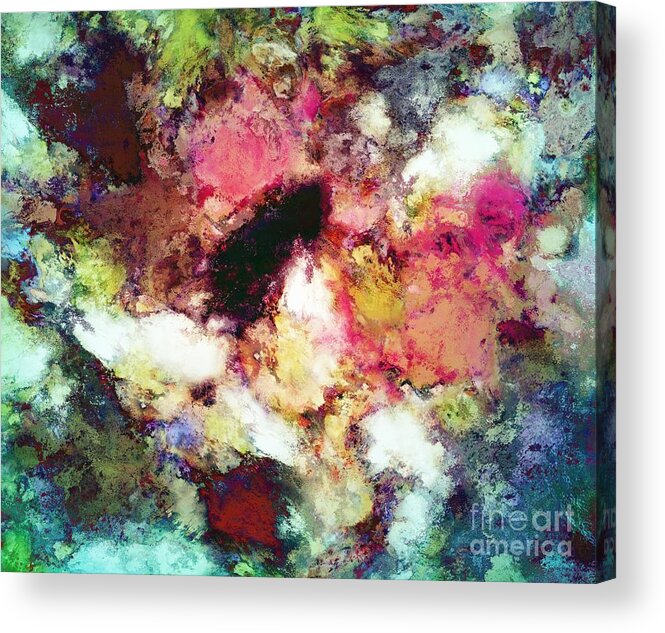 Complex Acrylic Print featuring the digital art Complicated garden by Keith Mills