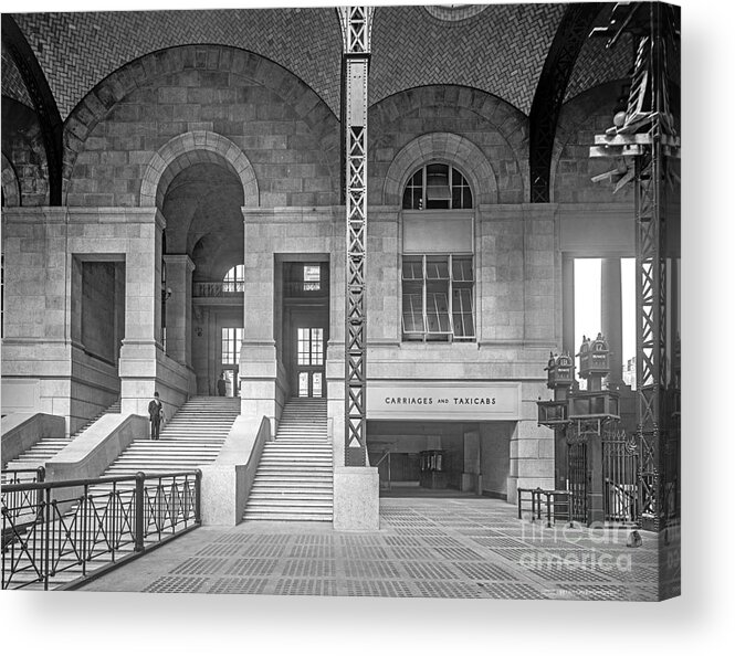 Penn Acrylic Print featuring the photograph Concourse exit to 33rd St by Russell Brown