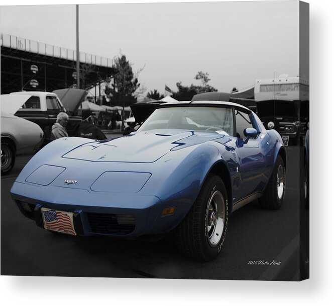 Wheels Of Dreams Acrylic Print featuring the photograph Corvette 1 by Walter Herrit