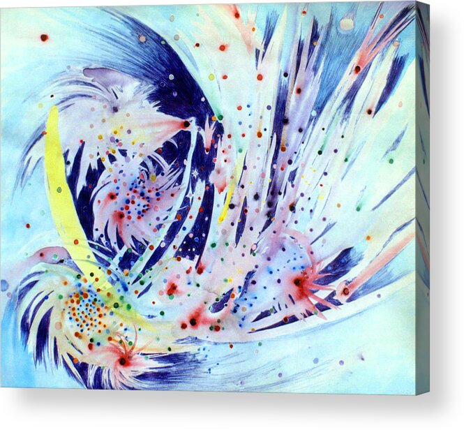 Abstract Acrylic Print featuring the painting Cosmic Candy by Steve Karol