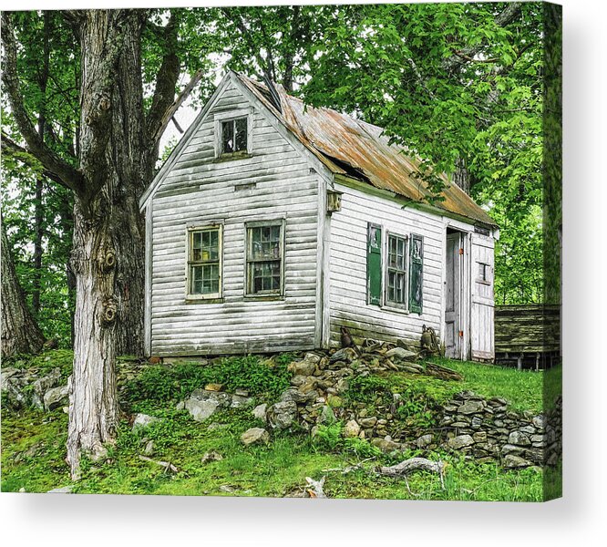 Landscape Acrylic Print featuring the photograph Cottage with Character by Betty Denise