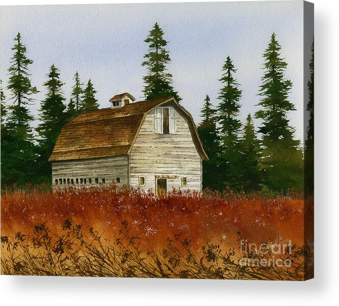 Country Landscape Acrylic Print featuring the painting Country Landscape by James Williamson