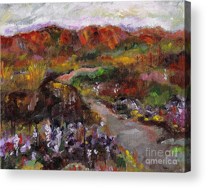 Paths Acrylic Print featuring the painting Country Music by Frances Marino