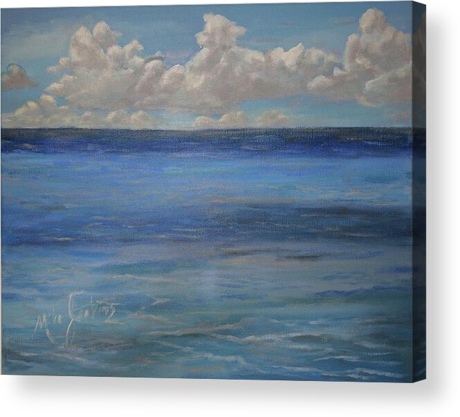 Creation Acrylic Print featuring the painting Creation Day 2 by Mike Jenkins