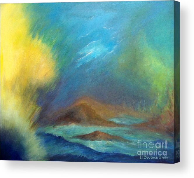 Land Scape Acrylic Print featuring the painting Creation by Deborah Smith