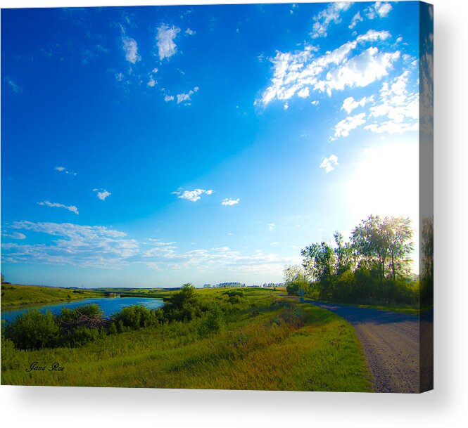 Dam Acrylic Print featuring the photograph Dam Road by Jana Rosenkranz