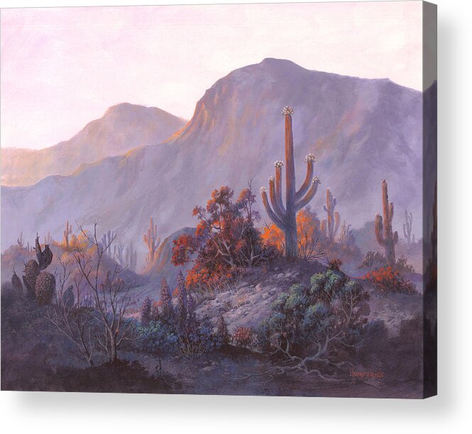 Michael Humphries Acrylic Print featuring the painting Desert Dessert by Michael Humphries