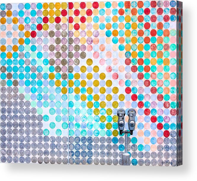 Color Acrylic Print featuring the photograph Dots, Many Colored Dots by Todd Klassy