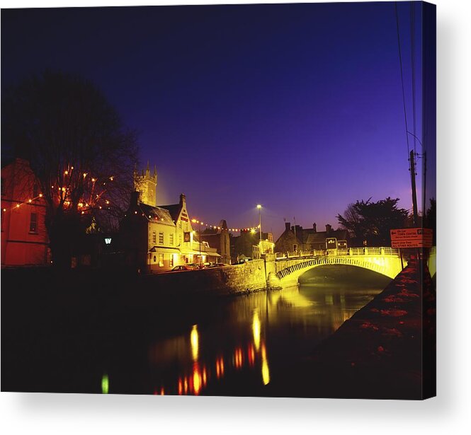 Flat Acrylic Print featuring the photograph Ennis, Co Clare, Ireland Bridge Over by The Irish Image Collection 