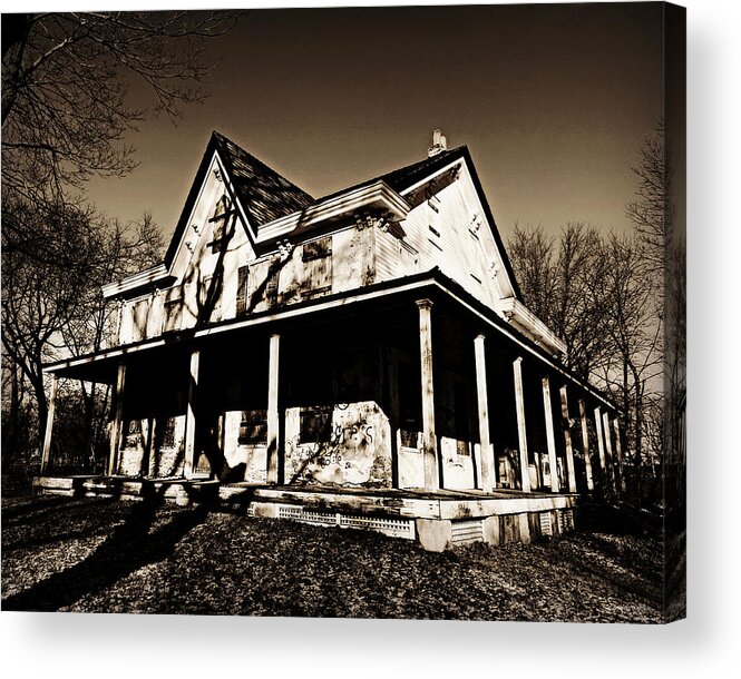 Exton Witch House Acrylic Print featuring the photograph Exton Witch House by Dark Whimsy