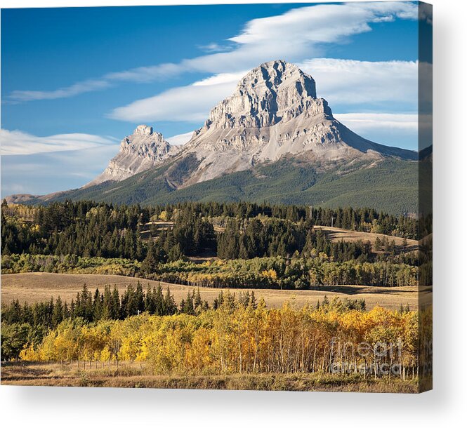Landscape Acrylic Print featuring the photograph Fall At the Crowsnest by Royce Howland