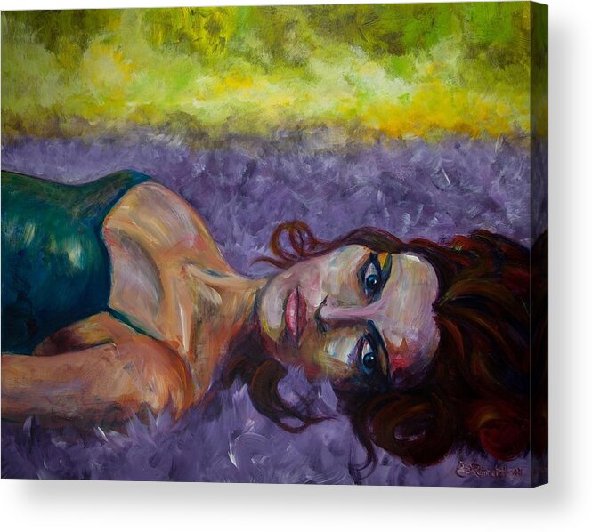 Expressive Acrylic Print featuring the painting Fallen by Jason Reinhardt