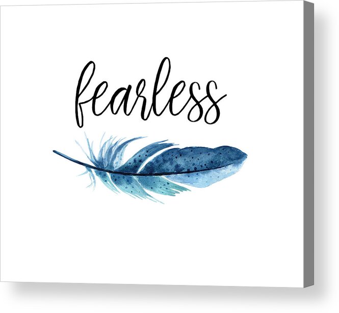 Fearless Acrylic Print featuring the digital art Fearless by Jaime Friedman