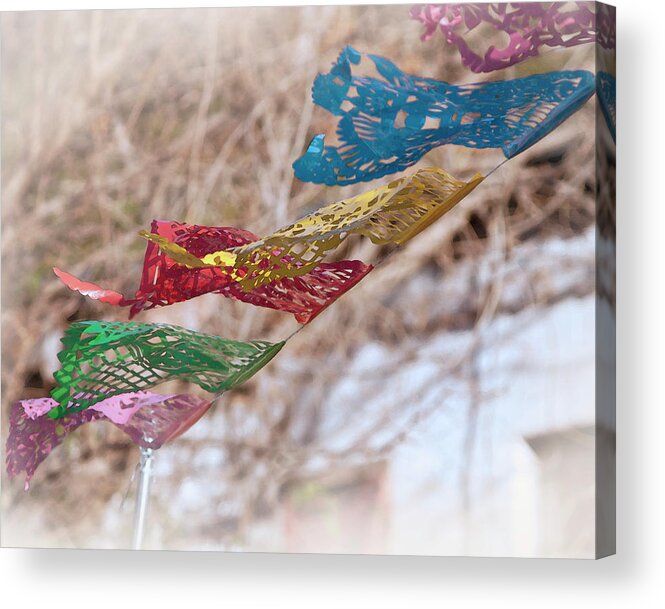Mexico Acrylic Print featuring the photograph Fiesta Flags by Catherine Avilez