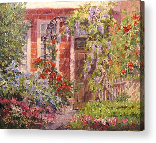 Impressionism Acrylic Print featuring the painting Flavor of England by L Diane Johnson