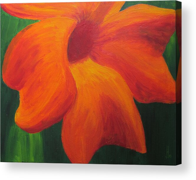 Flora Acrylic Print featuring the painting Flora Series-Number 1 by Jim Harper