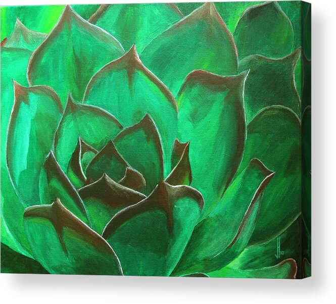 Flora Acrylic Print featuring the painting Flora Series-Number 3 by Jim Harper