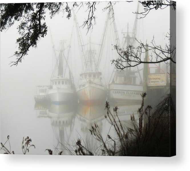 Landscape Acrylic Print featuring the photograph Fogged In by Deborah Smith