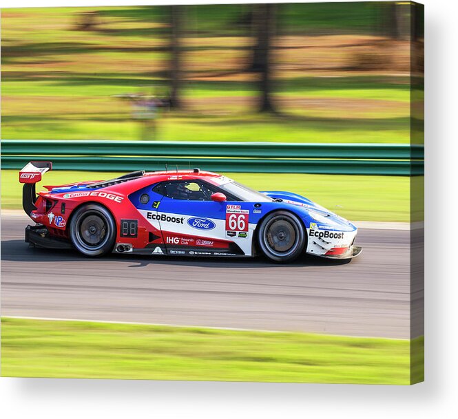 66 Acrylic Print featuring the photograph Ford GT Hand Muller by Alan Raasch