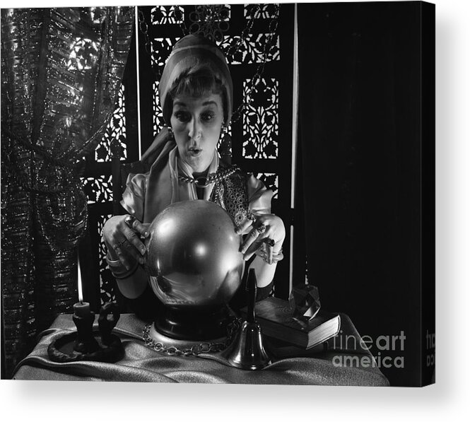 1970s Acrylic Print featuring the photograph Fortune Teller, C.1970s by H. Armstrong Roberts/ClassicStock