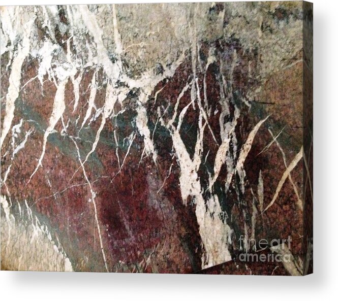 Marble Acrylic Print featuring the photograph French marble by Therese Alcorn
