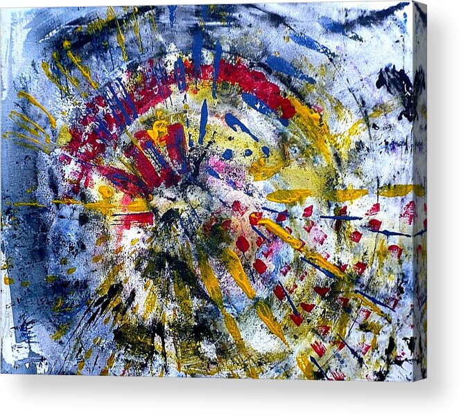 Painting Acrylic Print featuring the painting Frequency by 'REA' Gallery