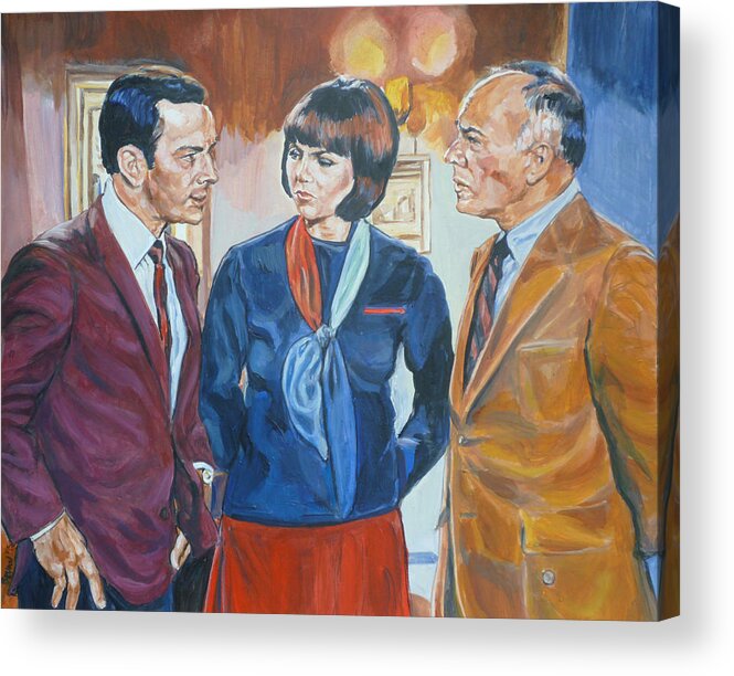 Maxwell Smart Acrylic Print featuring the painting Get Smart by Bryan Bustard