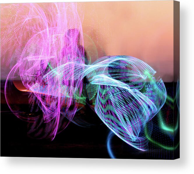 Abstract Acrylic Print featuring the photograph Glow 13 by Helaine Cummins