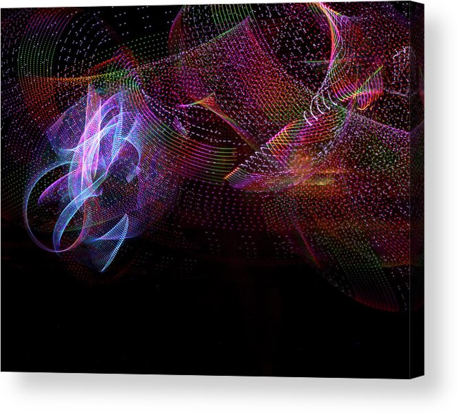 Abstract Acrylic Print featuring the photograph Glow 9 by Helaine Cummins