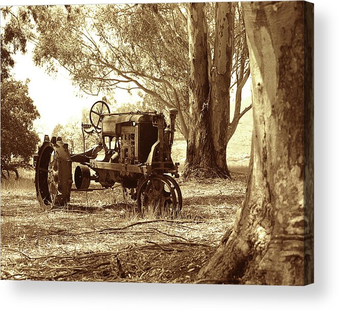 Tractor Acrylic Print featuring the photograph Grandpa's Tractor by Don Schimmel