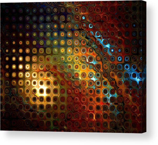 Fractal Art Acrylic Print featuring the digital art Grated by Amanda Moore