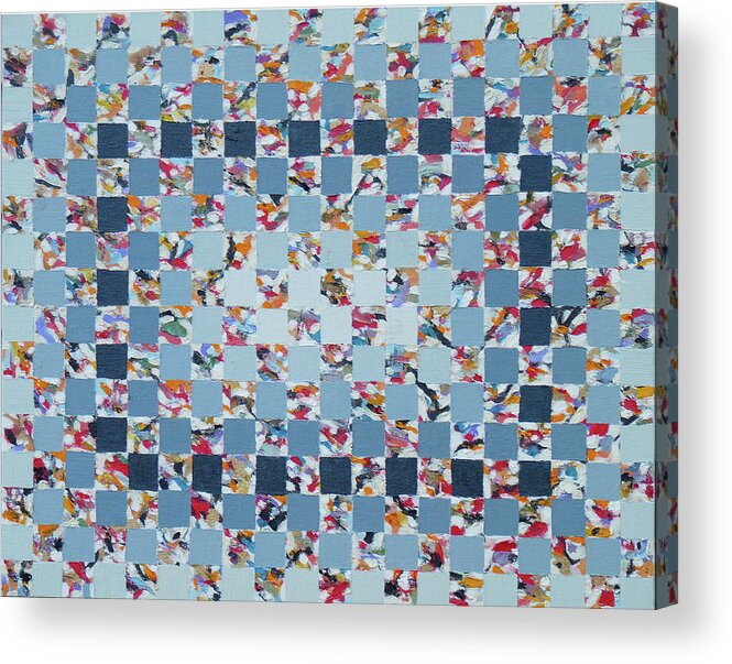 Abstract Acrylic Print featuring the painting Grid 320 by Stan Chraminski