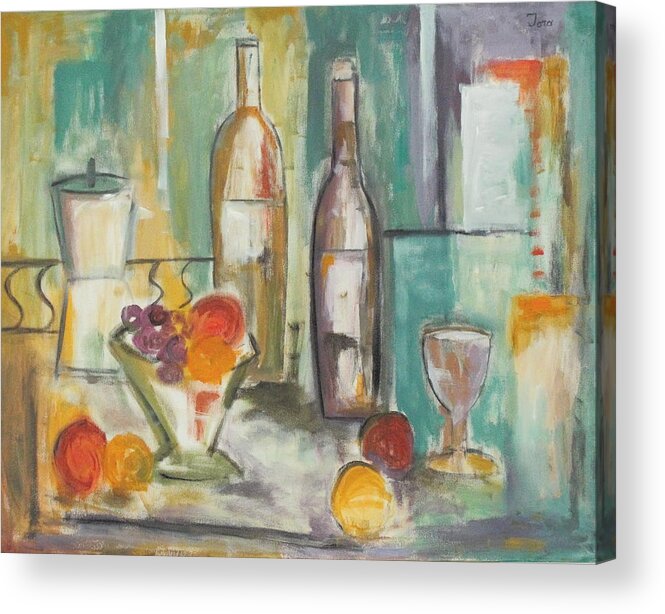Abstract Acrylic Print featuring the painting Happy Hour I by Trish Toro